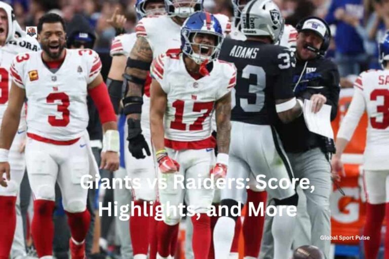 Giants vs Raiders: Score, Highlights, and More
