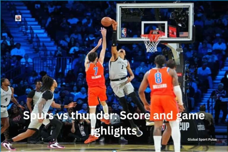 Spurs vs thunder: Score and game ighlights
