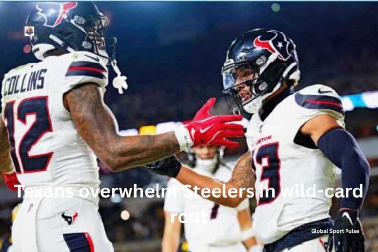 Texans overwhelm Steelers in wild-card rout