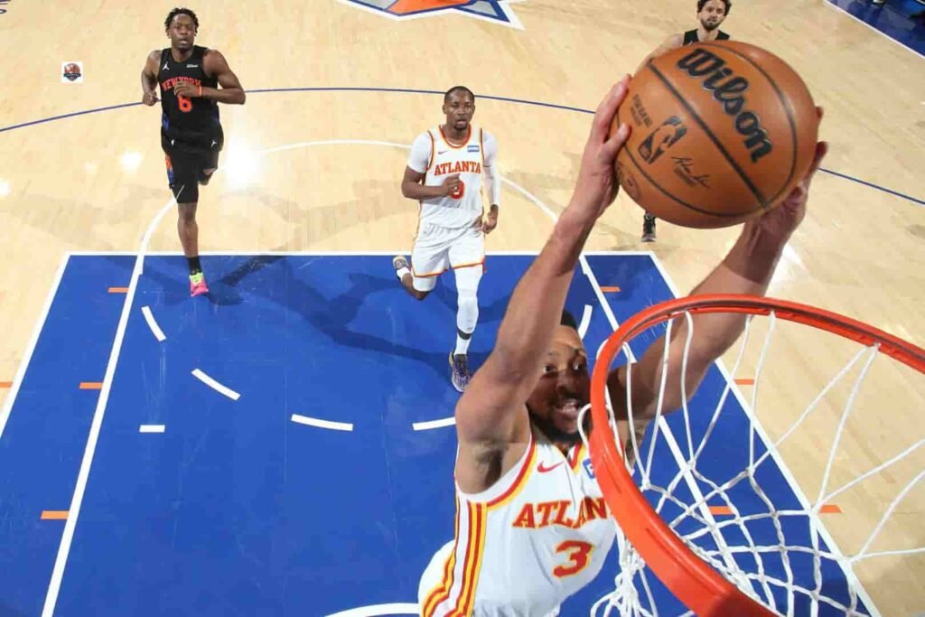 atlanta hawks vs knicks match player stats highlights