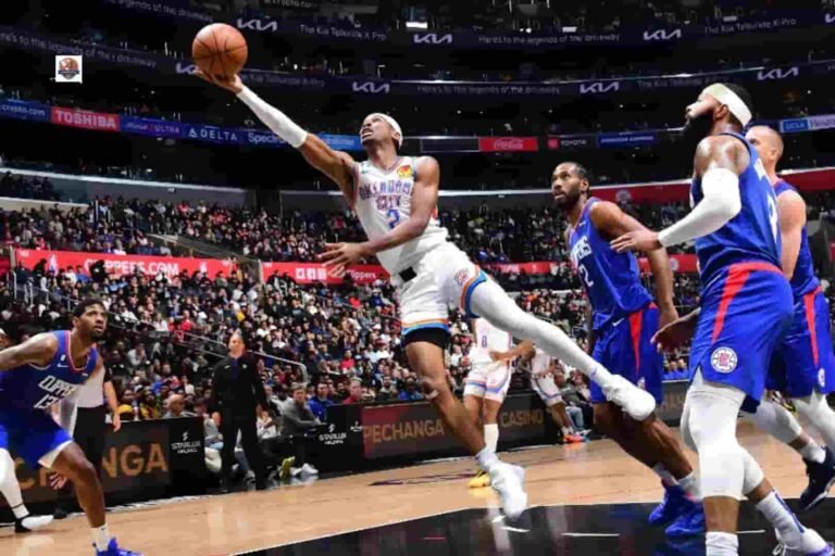 oklahoma city thunder vs la clippers match player stats