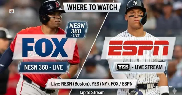 Where To Watch Red Sox vs New York Yankees